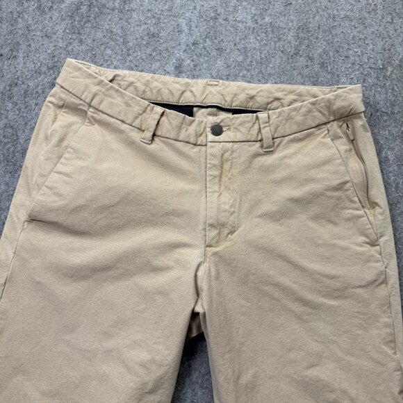 Lululemon Commission Pants Men 32 x 31 Beige Tapered ABC Technical Classic Fit - Picture 3 of 16